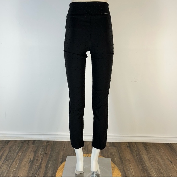 ❤️ Joseph Ribkoff Midnight High Waist Black Slim Pants 8 - Picture 3 of 9